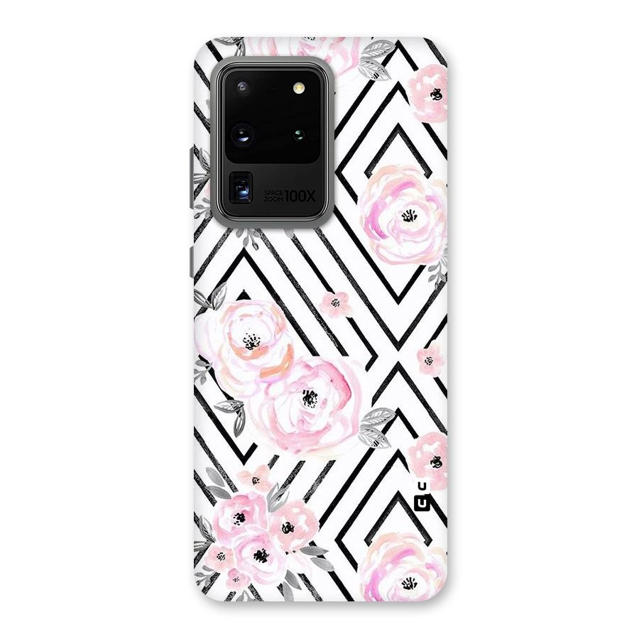 Light Pastel Flowers Design Back Case for Galaxy S20 Ultra