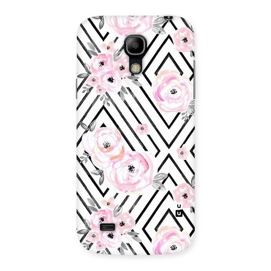 Light Pastel Flowers Design Back Case for Galaxy S4 Mini