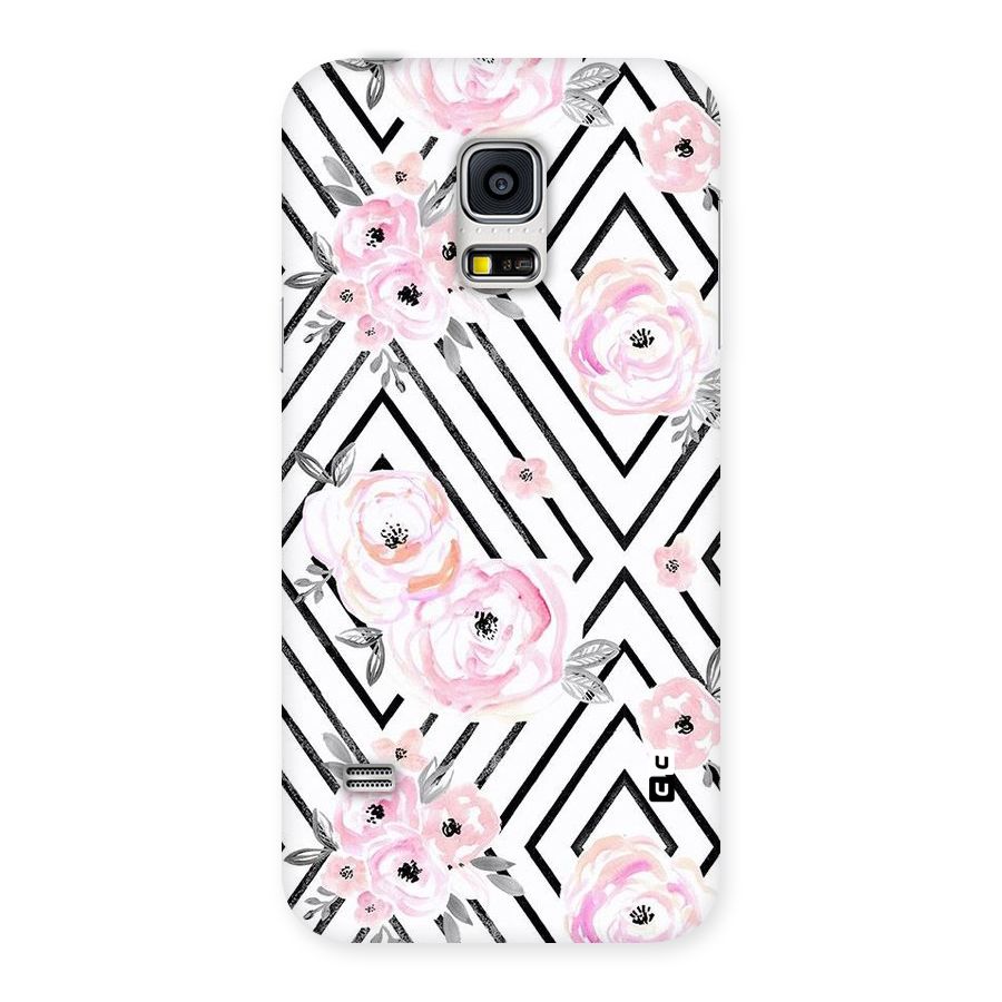 Light Pastel Flowers Design Back Case for Galaxy S5 Mini