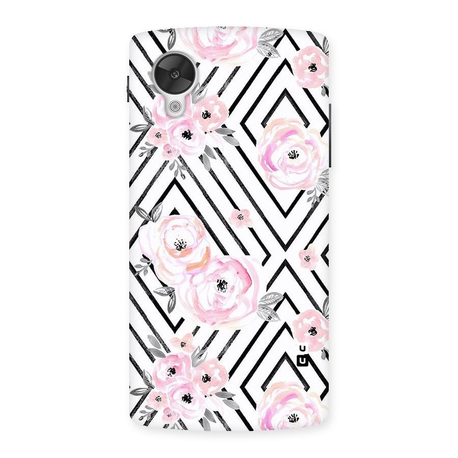 Light Pastel Flowers Design Back Case for Google Nexsus 5