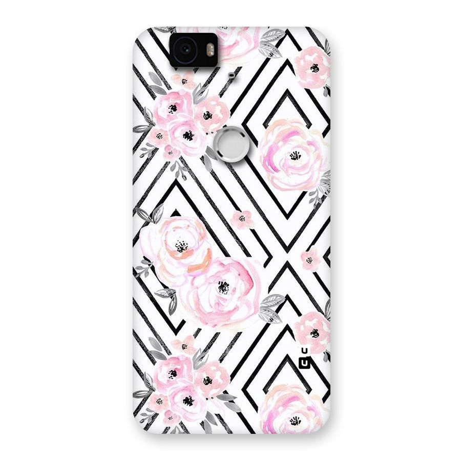 Light Pastel Flowers Design Back Case for Google Nexus-6P