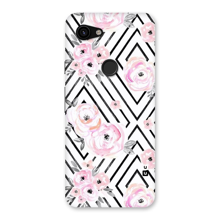 Light Pastel Flowers Design Back Case for Google Pixel 3a