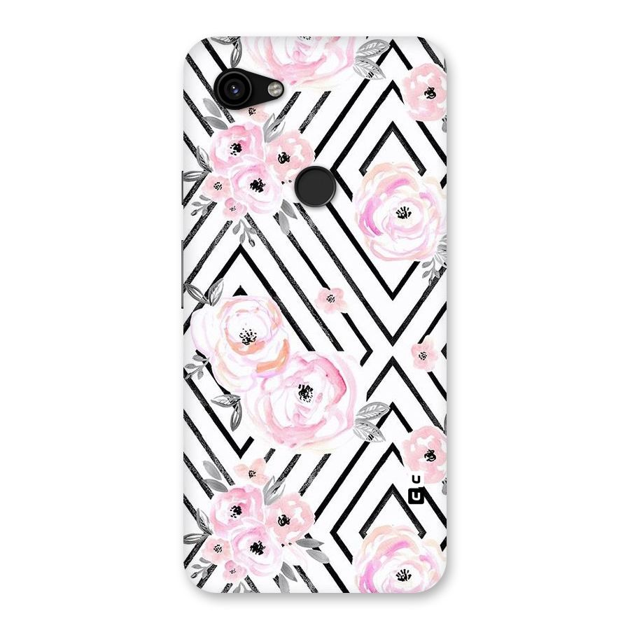 Light Pastel Flowers Design Back Case for Google Pixel 3a XL
