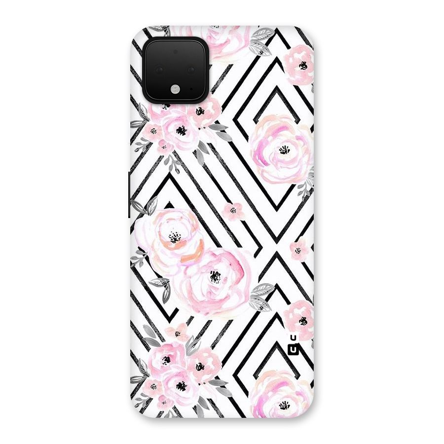 Light Pastel Flowers Design Back Case for Google Pixel 4 XL