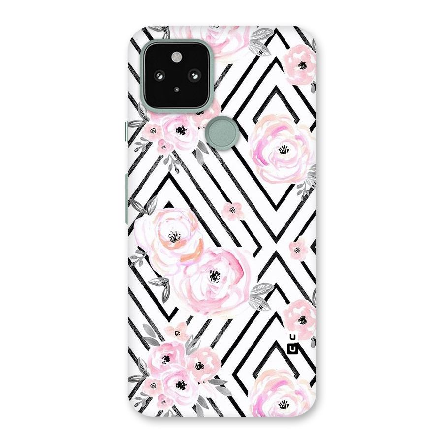 Light Pastel Flowers Design Back Case for Google Pixel 5