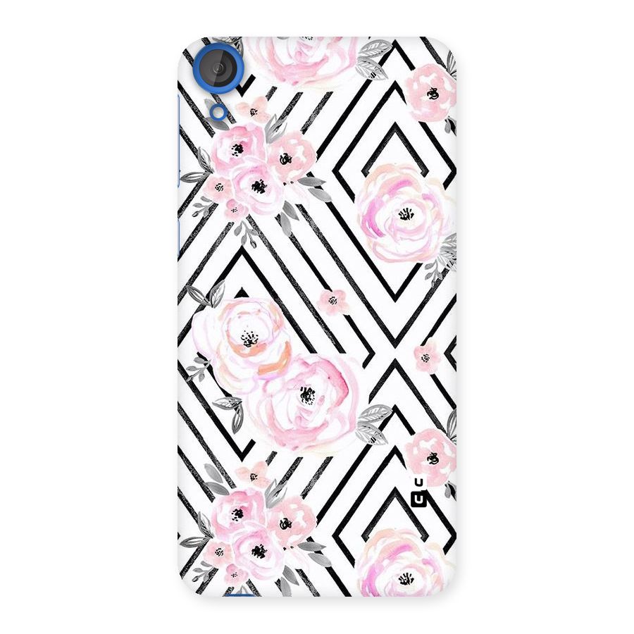 Light Pastel Flowers Design Back Case for HTC Desire 820