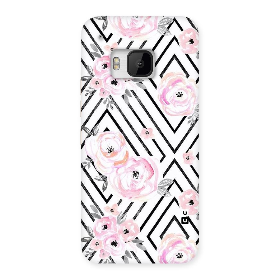 Light Pastel Flowers Design Back Case for HTC One M9