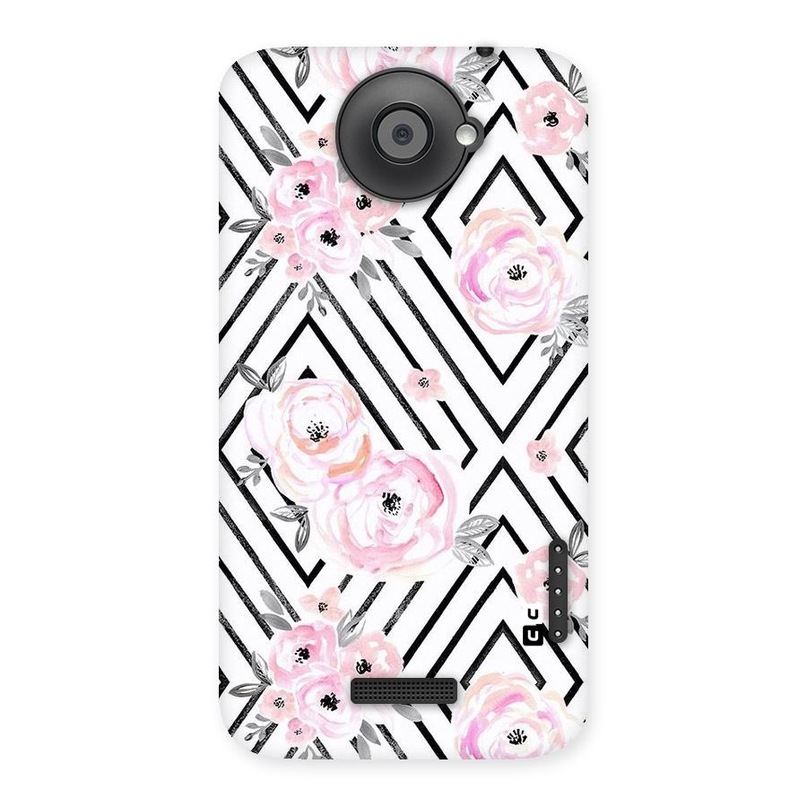 Light Pastel Flowers Design Back Case for HTC One X