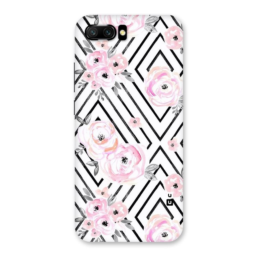 Light Pastel Flowers Design Back Case for Honor 10