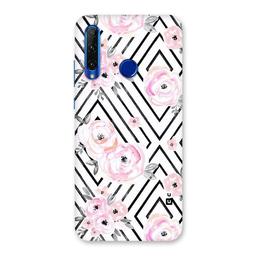 Light Pastel Flowers Design Back Case for Honor 20i