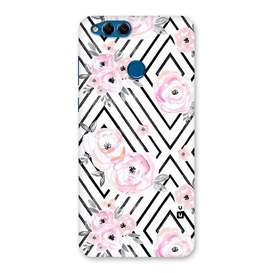 Light Pastel Flowers Design Back Case for Honor 7X
