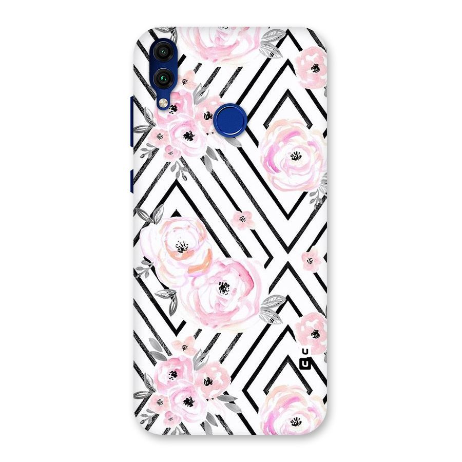 Light Pastel Flowers Design Back Case for Honor 8C