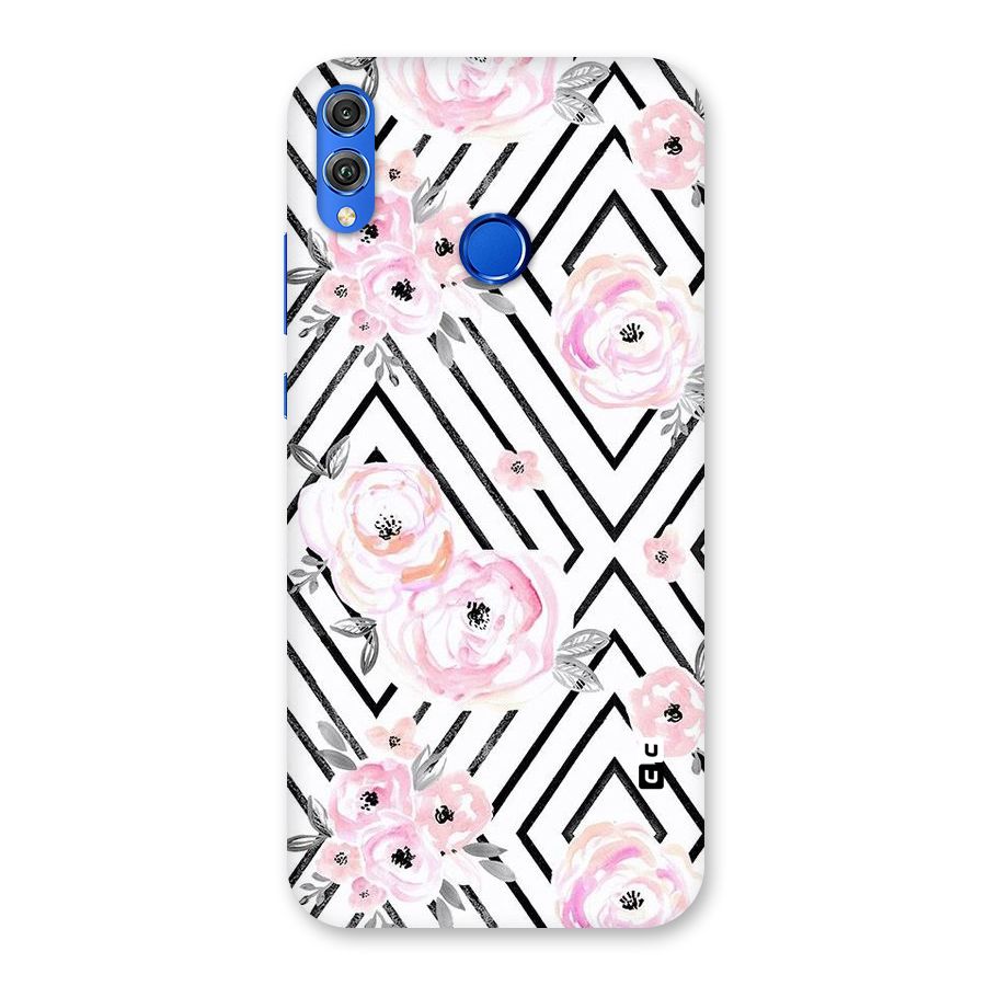 Light Pastel Flowers Design Back Case for Honor 8X