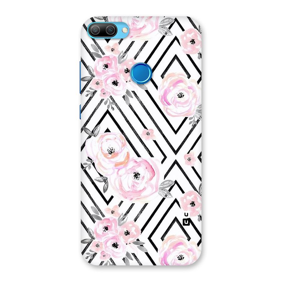 Light Pastel Flowers Design Back Case for Honor 9N
