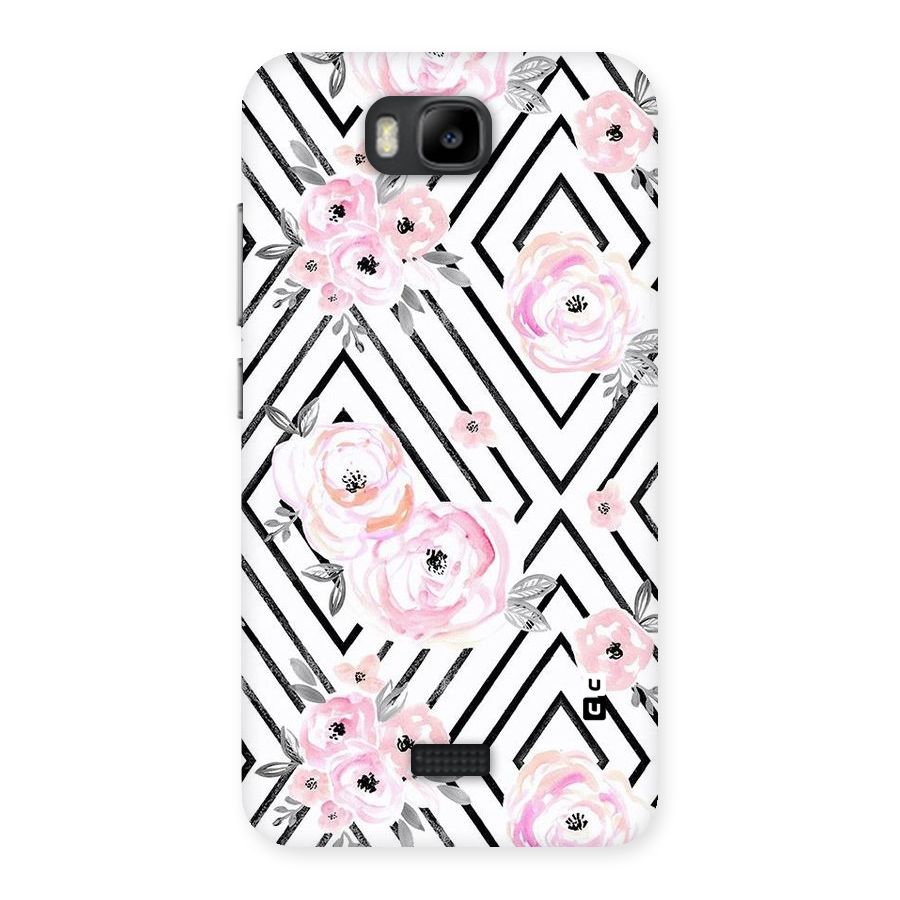 Light Pastel Flowers Design Back Case for Honor Bee