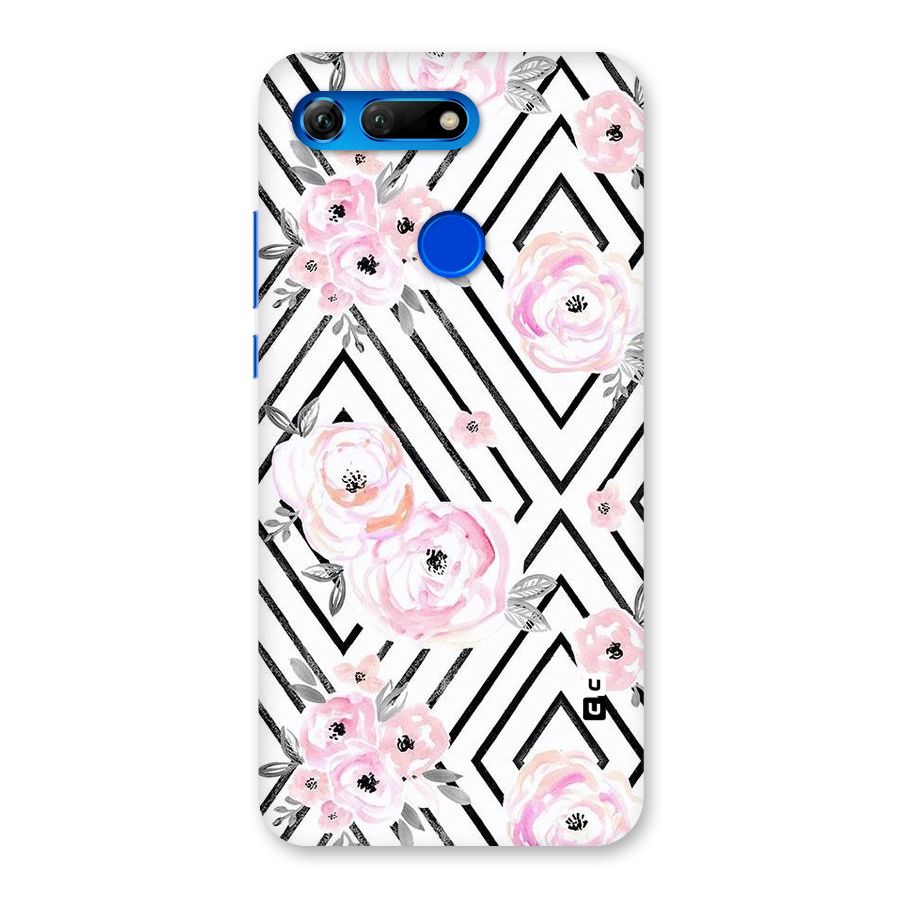 Light Pastel Flowers Design Back Case for Honor View 20