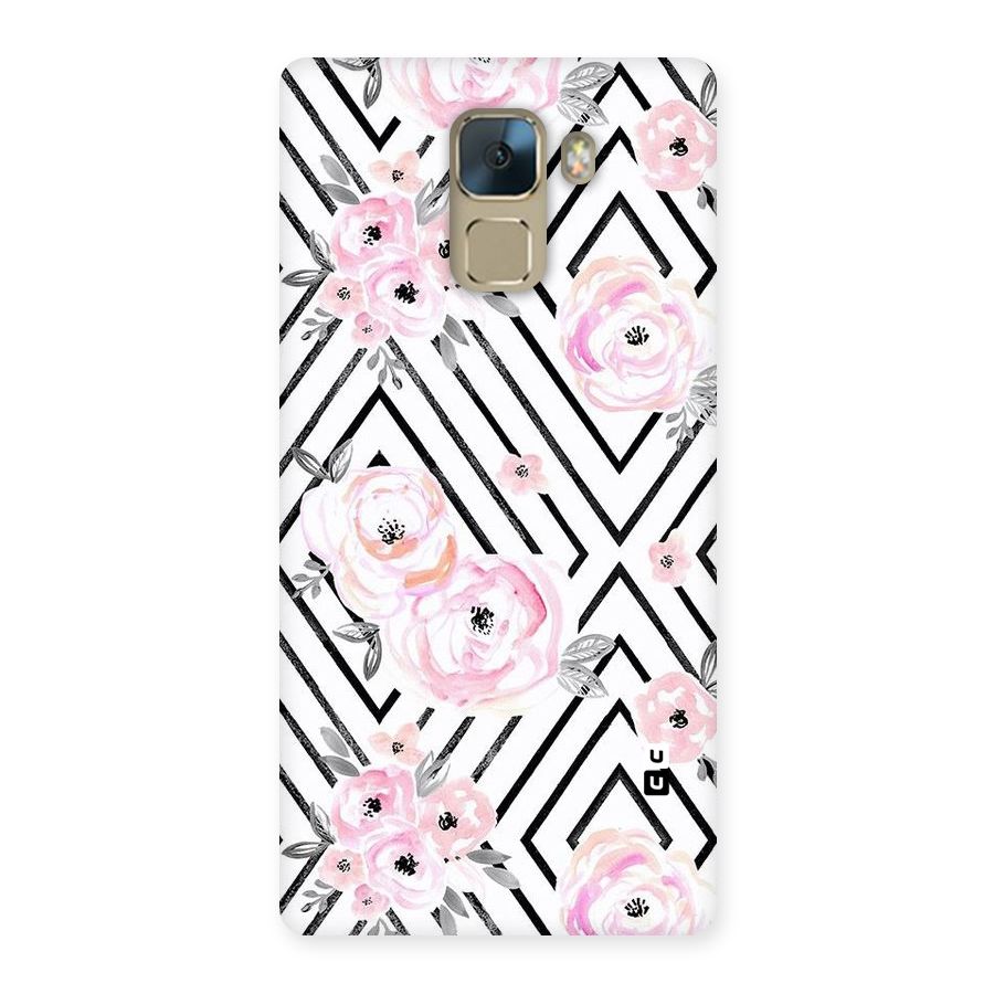 Light Pastel Flowers Design Back Case for Huawei Honor 7
