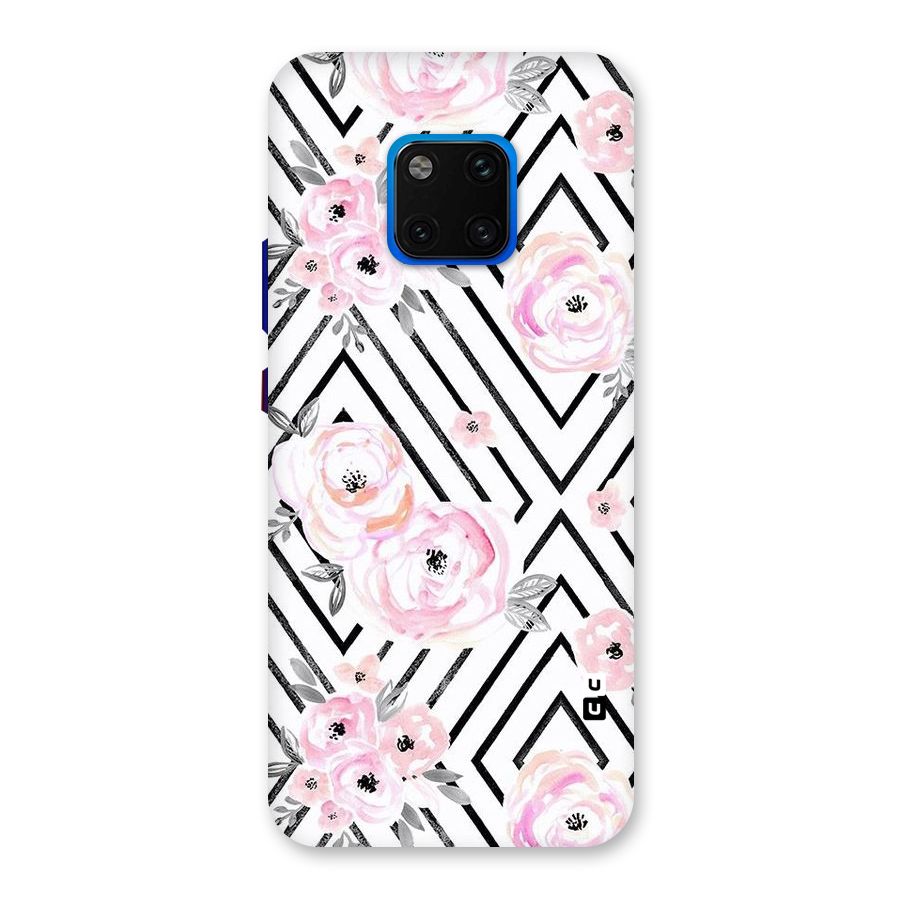 Light Pastel Flowers Design Back Case for Huawei Mate 20 Pro