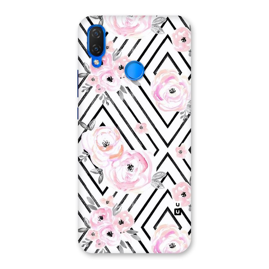 Light Pastel Flowers Design Back Case for Huawei P Smart+