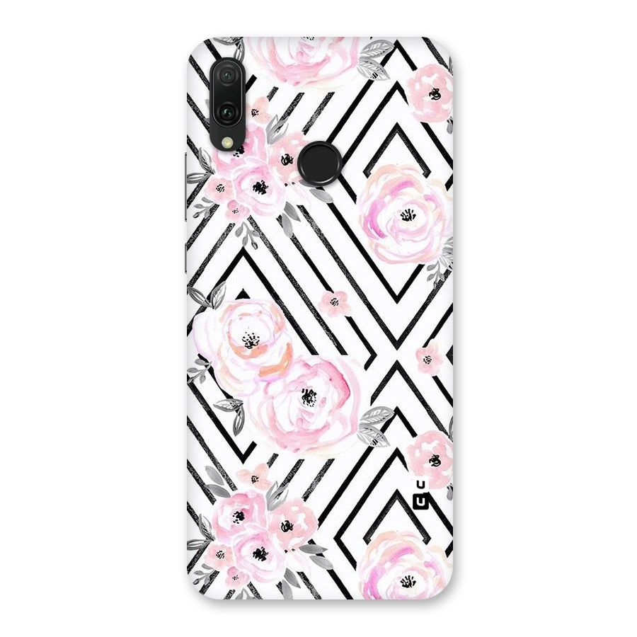 Light Pastel Flowers Design Back Case for Huawei Y9 (2019)