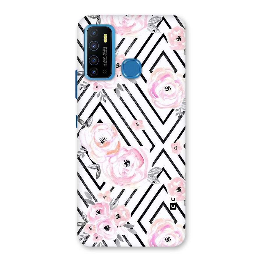 Light Pastel Flowers Design Back Case for Infinix Hot 9