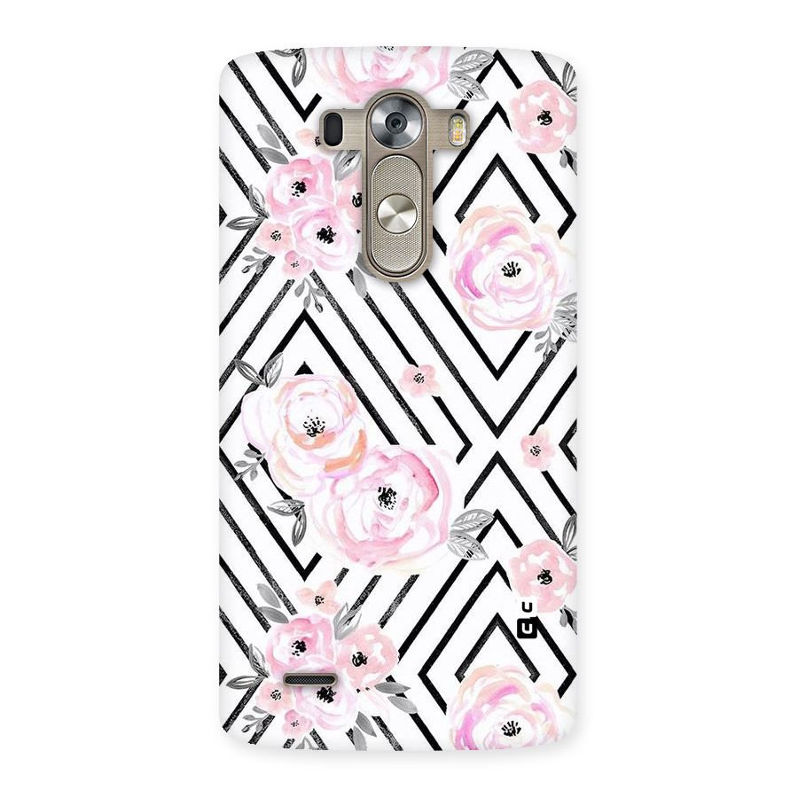 Light Pastel Flowers Design Back Case for LG G3