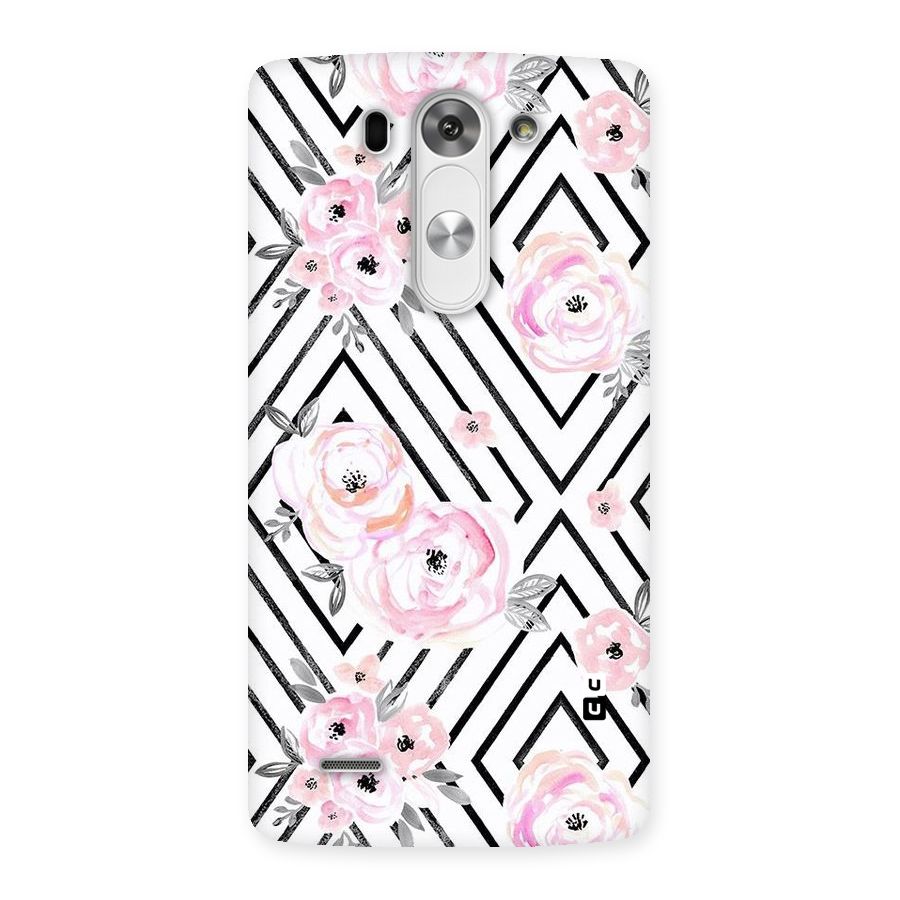 Light Pastel Flowers Design Back Case for LG G3 Mini