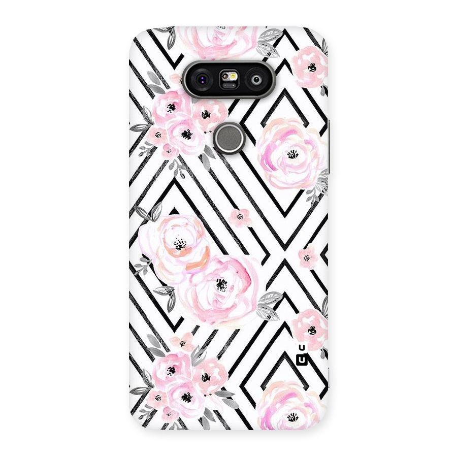 Light Pastel Flowers Design Back Case for LG G5