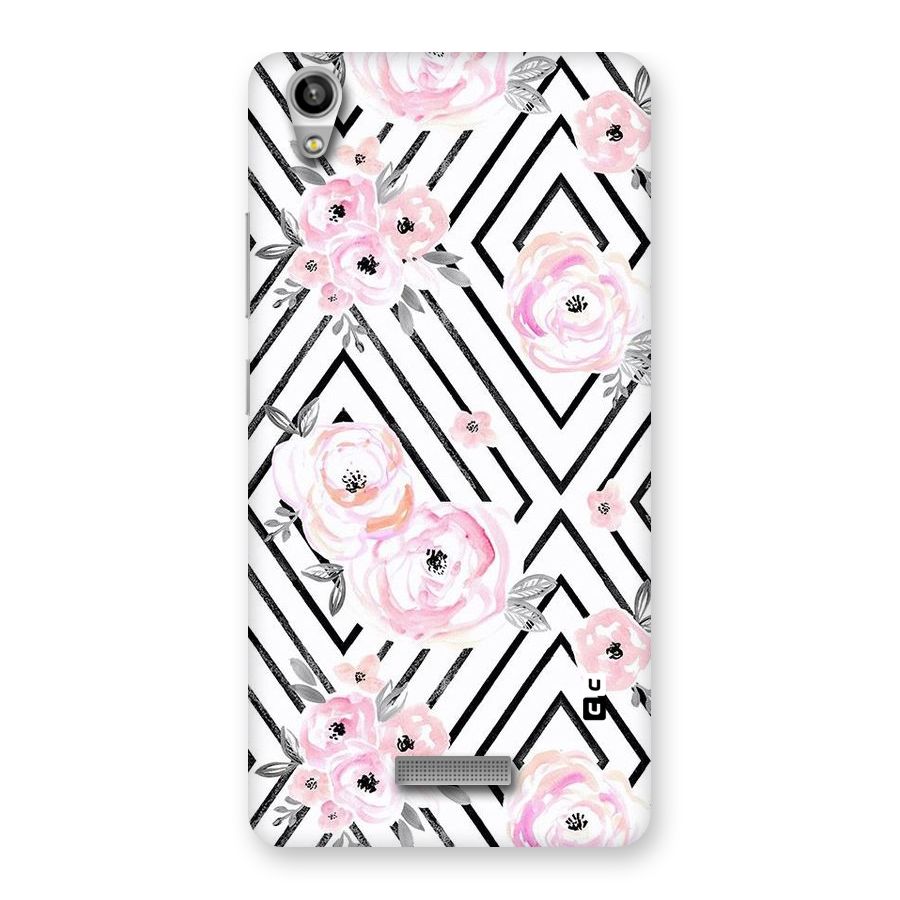 Light Pastel Flowers Design Back Case for Lava-Pixel-V1