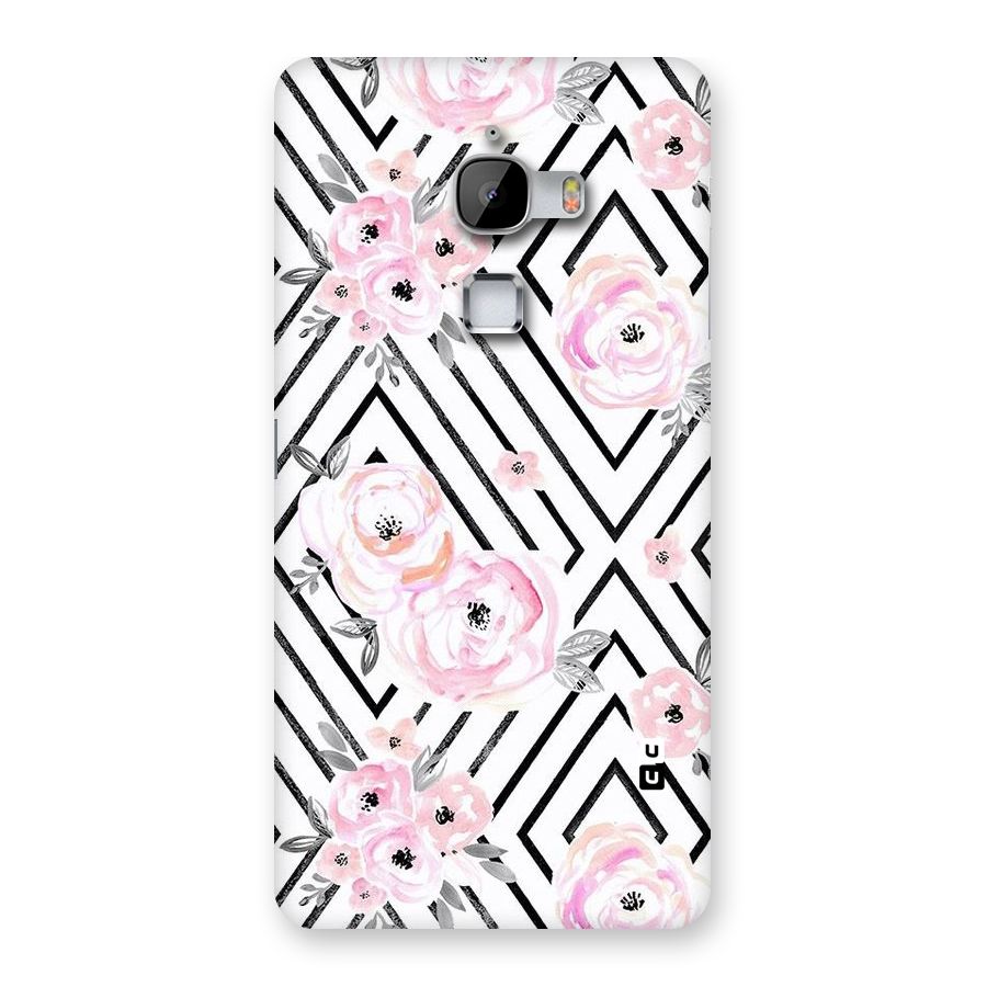 Light Pastel Flowers Design Back Case for LeTv Le Max