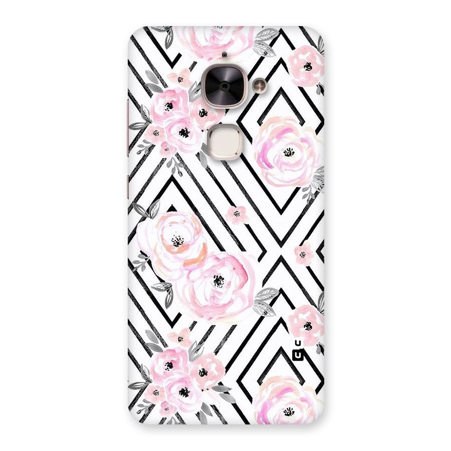Light Pastel Flowers Design Back Case for Le 2