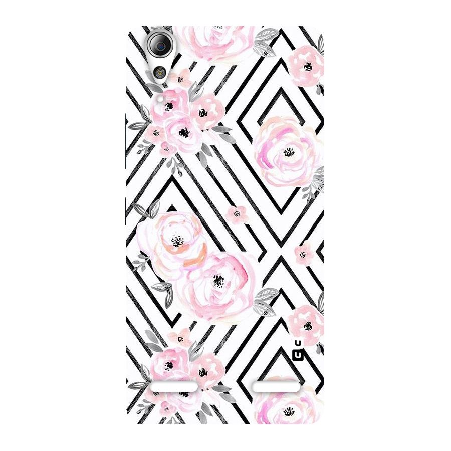 Light Pastel Flowers Design Back Case for Lenovo A6000