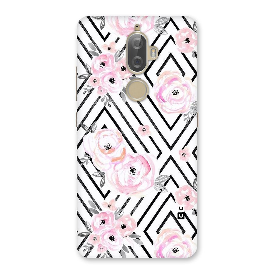 Light Pastel Flowers Design Back Case for Lenovo K8 Plus