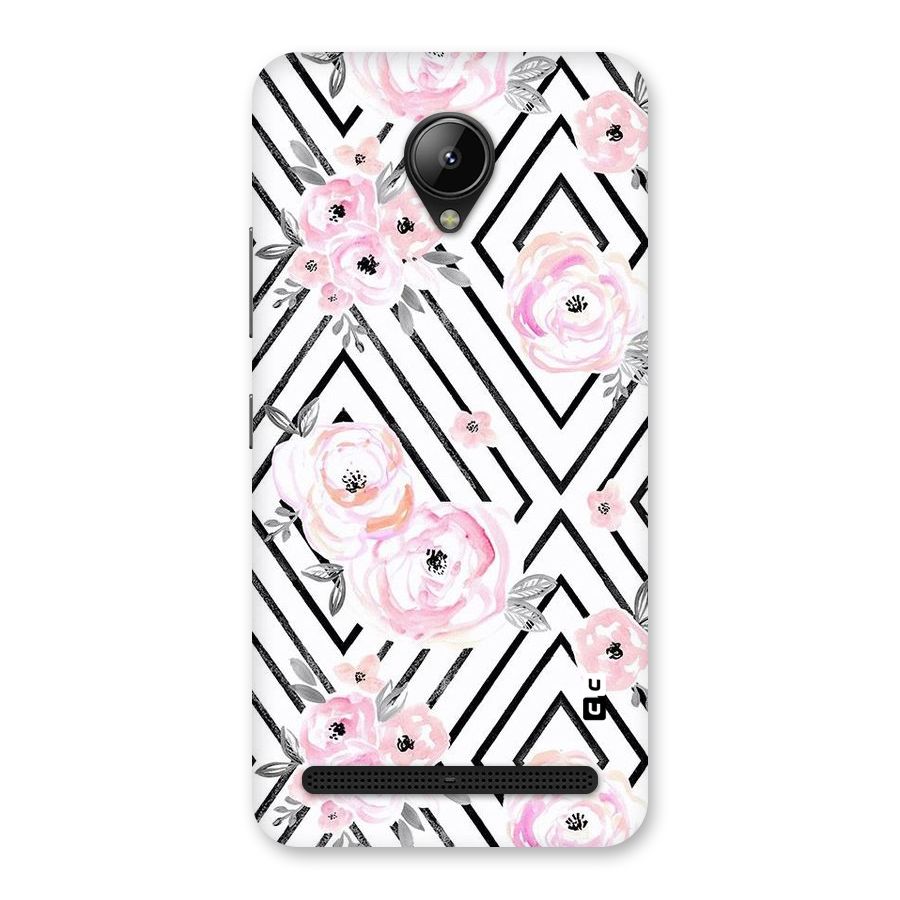 Light Pastel Flowers Design Back Case for Lenovo C2