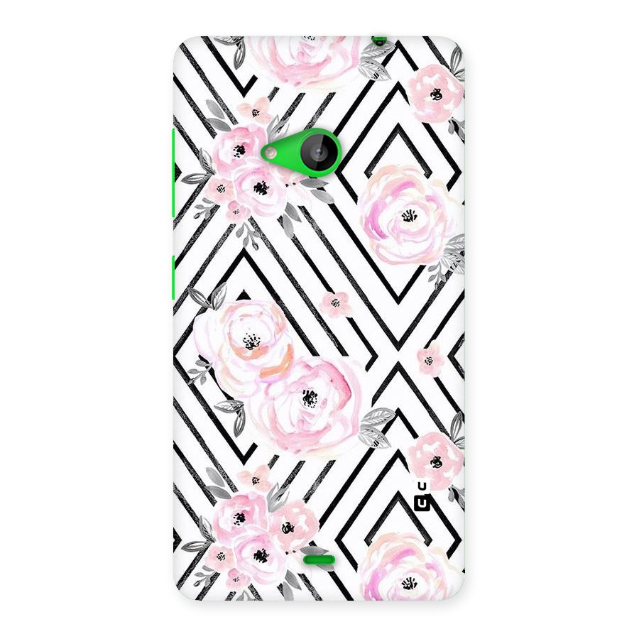 Light Pastel Flowers Design Back Case for Lumia 535