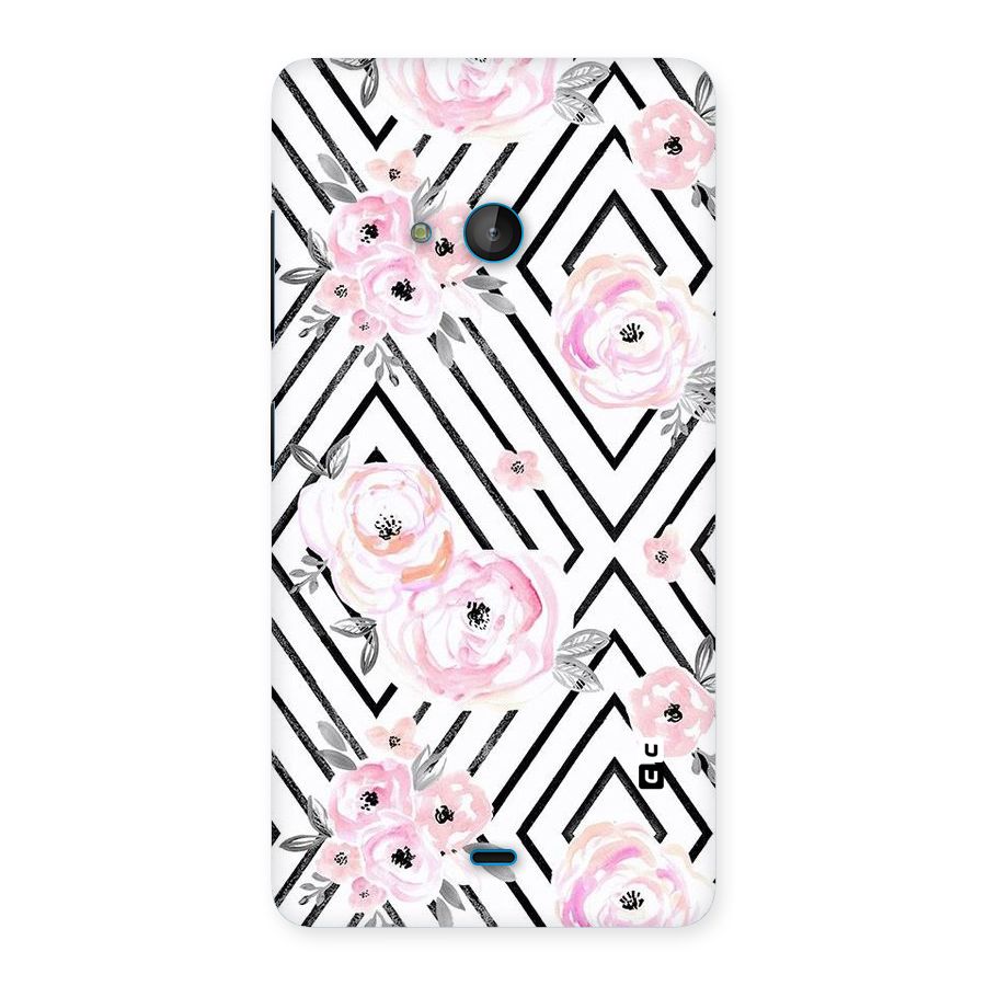 Light Pastel Flowers Design Back Case for Lumia 540