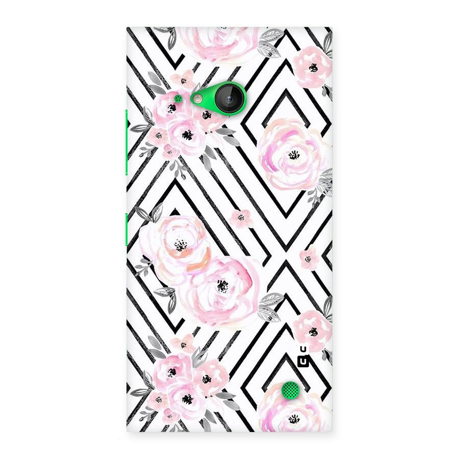 Light Pastel Flowers Design Back Case for Lumia 730