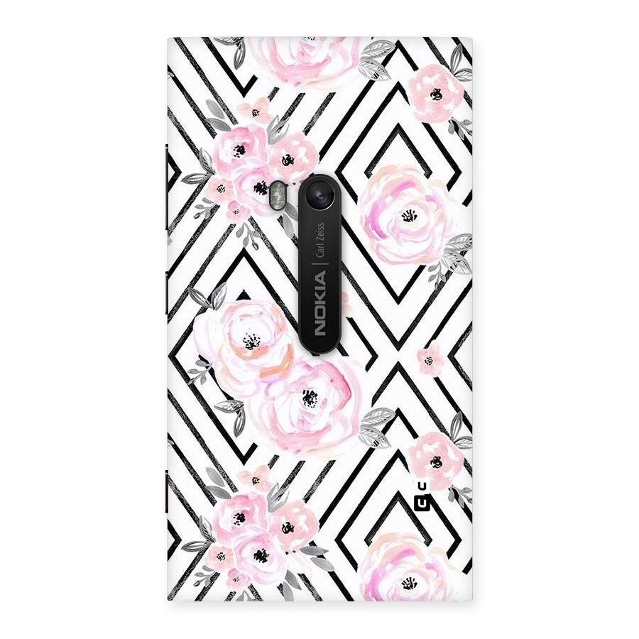Light Pastel Flowers Design Back Case for Lumia 920