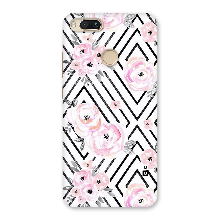 Light Pastel Flowers Design Back Case for Mi A1