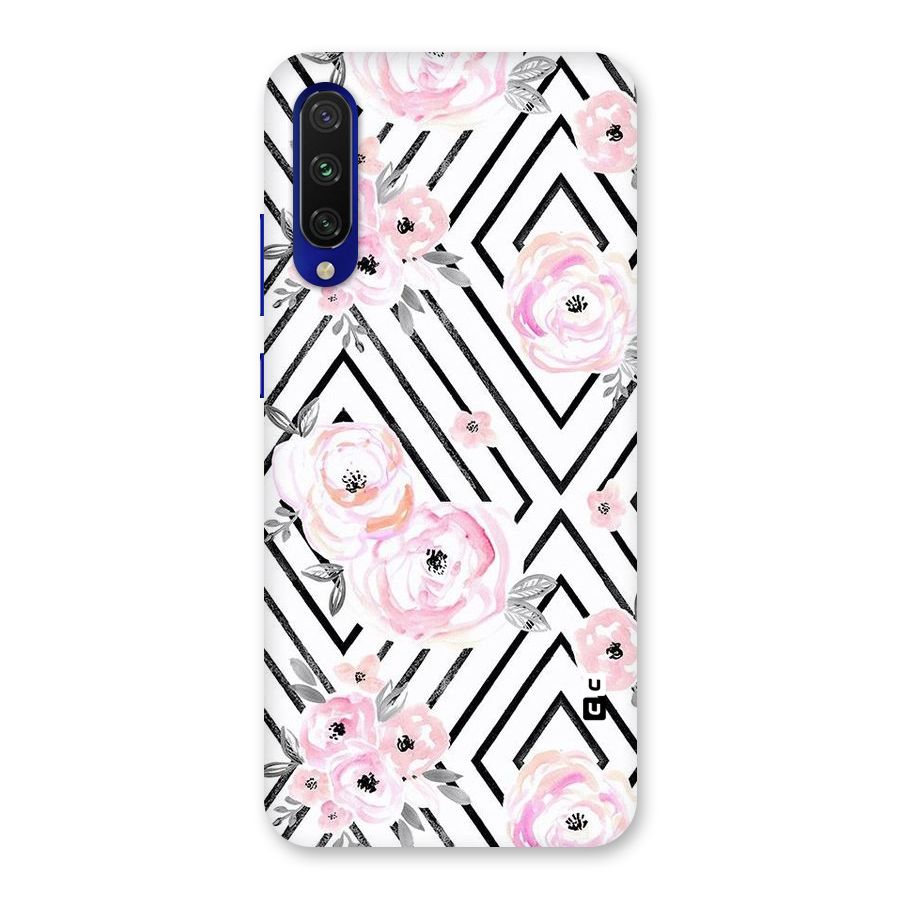 Light Pastel Flowers Design Back Case for Mi A3
