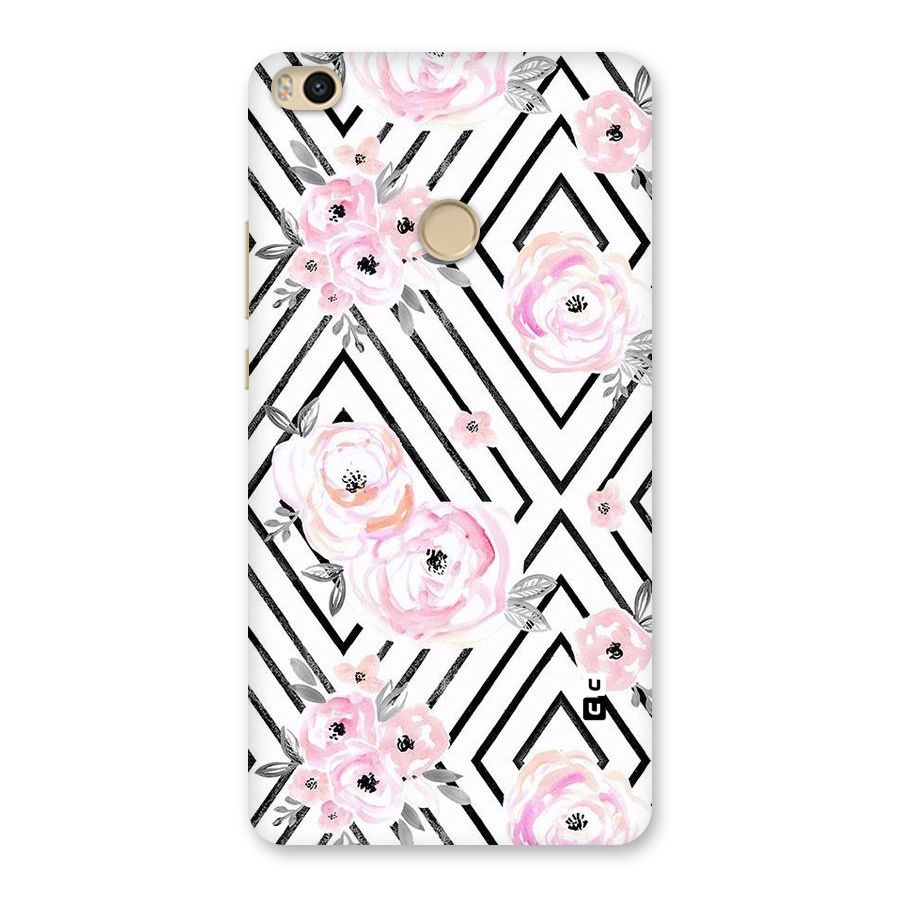 Light Pastel Flowers Design Back Case for Mi Max 2