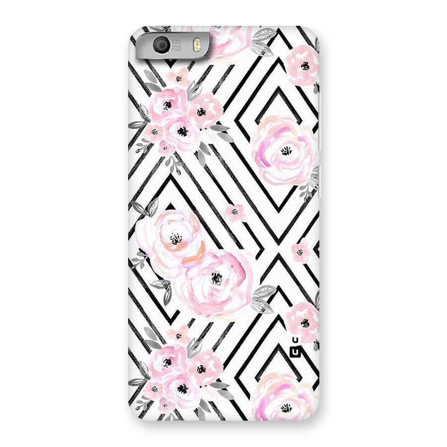 Light Pastel Flowers Design Back Case for Micromax Canvas Knight 2