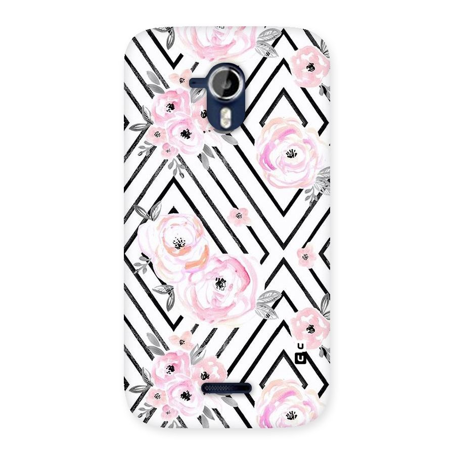 Light Pastel Flowers Design Back Case for Micromax Canvas Magnus A117
