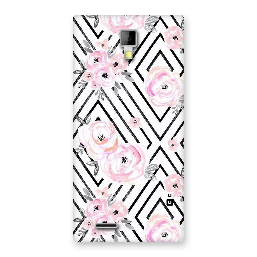 Light Pastel Flowers Design Back Case for Micromax Canvas Xpress A99