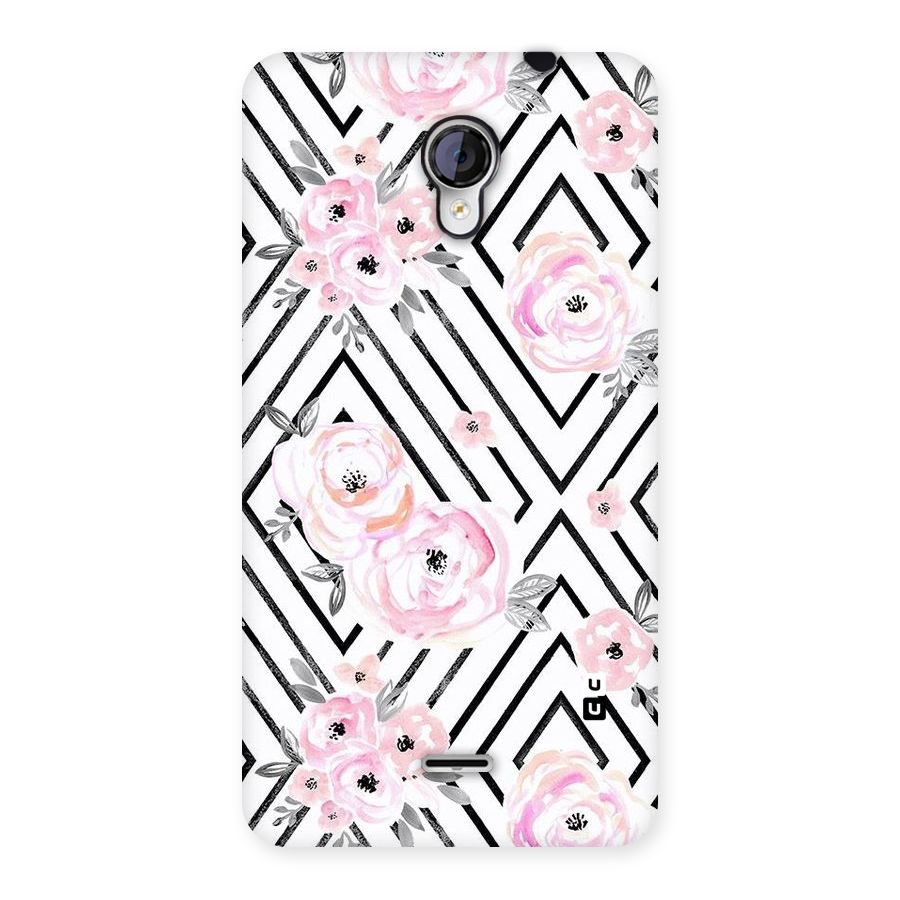 Light Pastel Flowers Design Back Case for Micromax Unite 2 A106