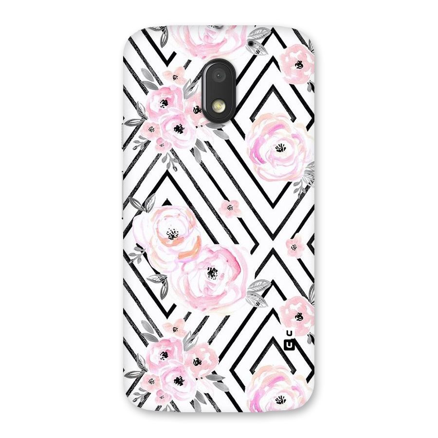 Light Pastel Flowers Design Back Case for Moto E3 Power