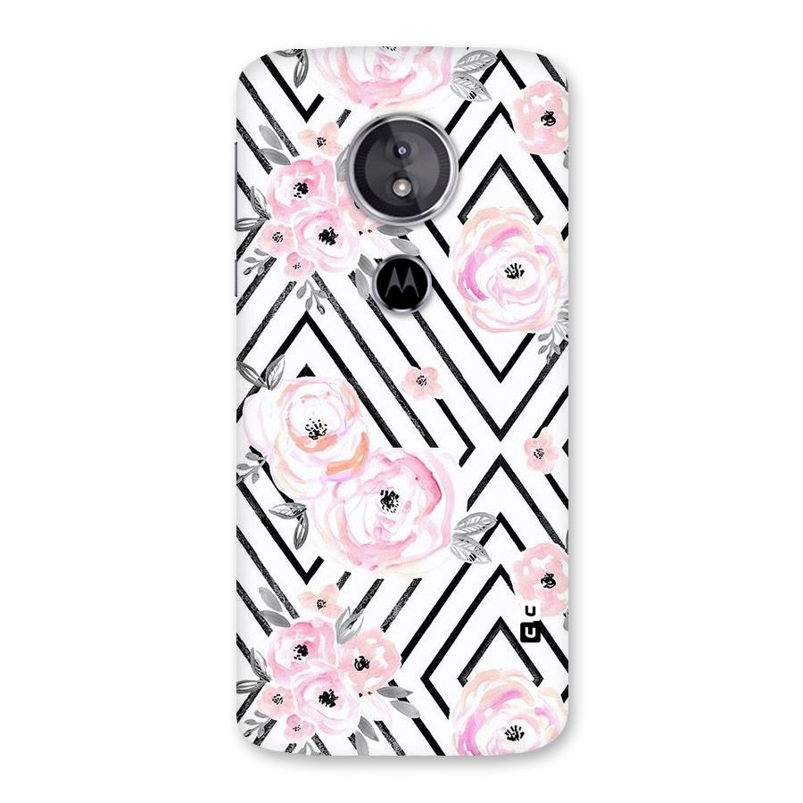 Light Pastel Flowers Design Back Case for Moto E5