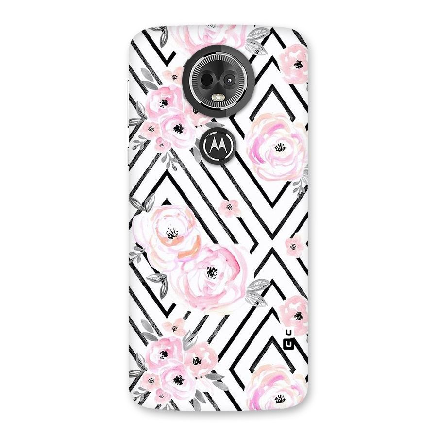 Light Pastel Flowers Design Back Case for Moto E5 Plus