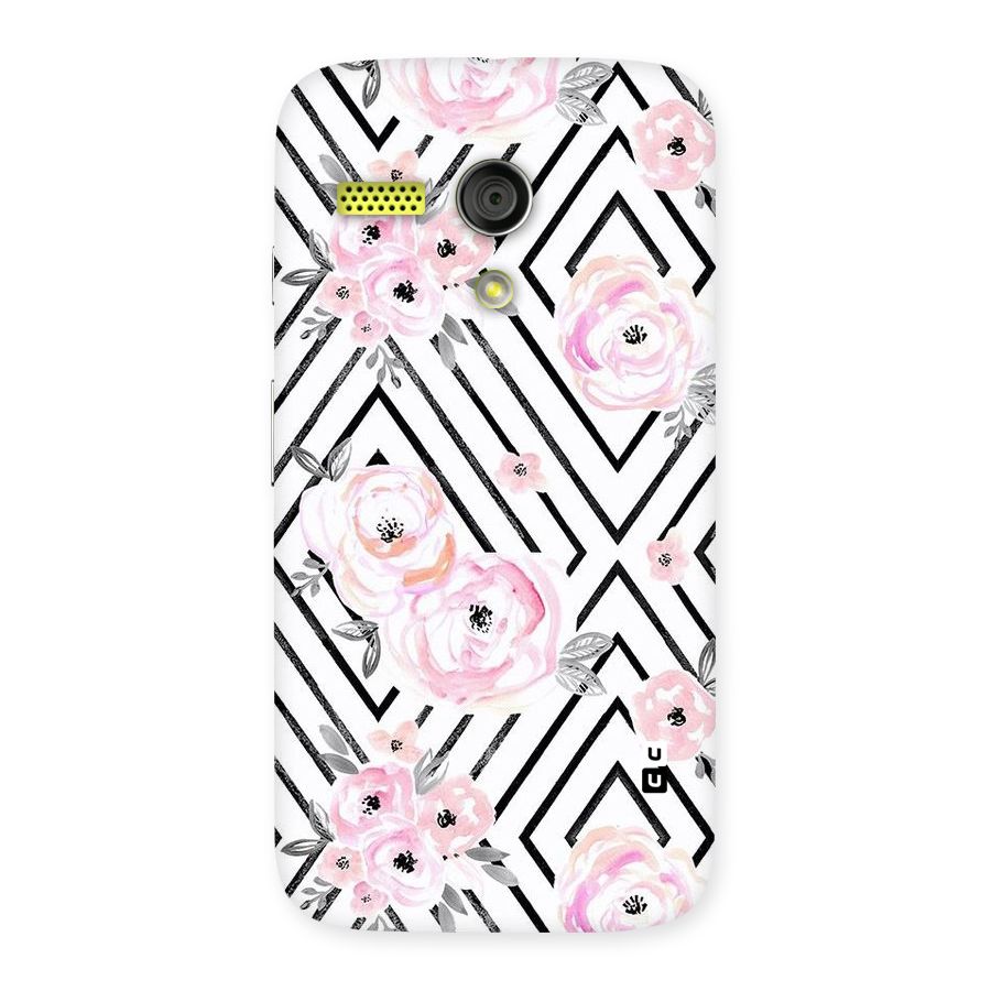 Light Pastel Flowers Design Back Case for Moto G