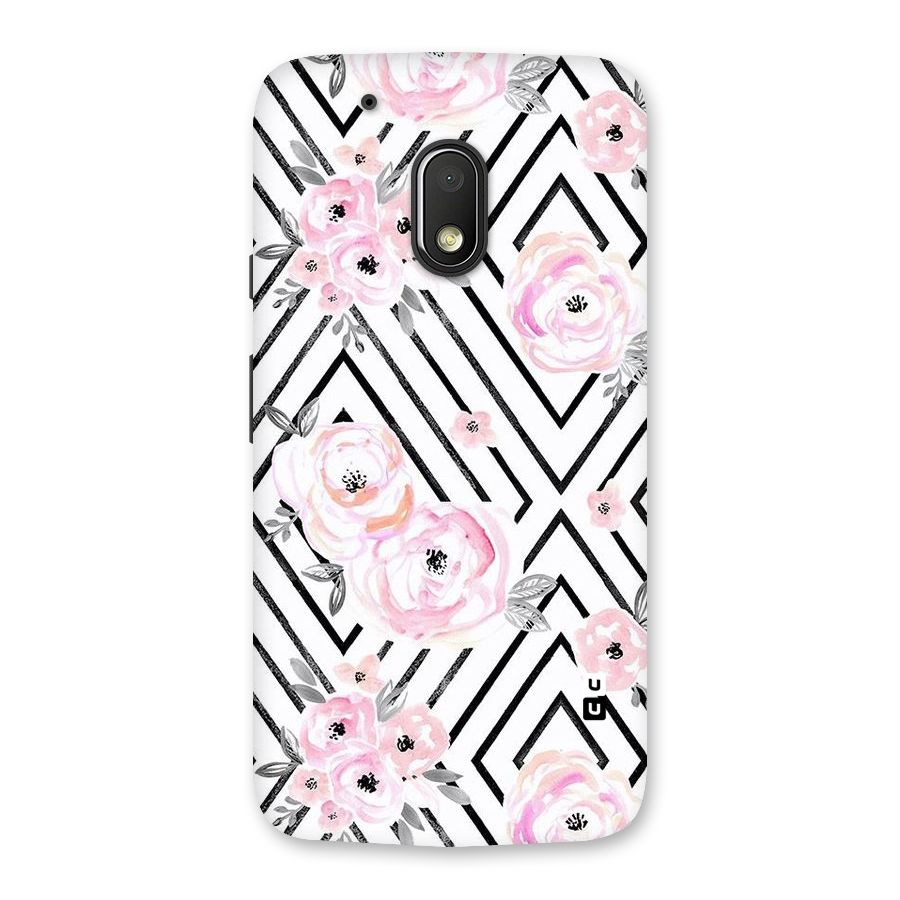 Light Pastel Flowers Design Back Case for Moto G4 Play